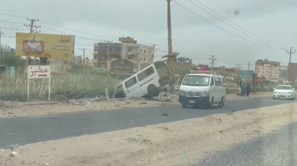 a view shows a damaged car at martyr muhammad hashem matar street in bahri khartoum north sudan april 30 2023 in this still image taken from video obtained by reuters