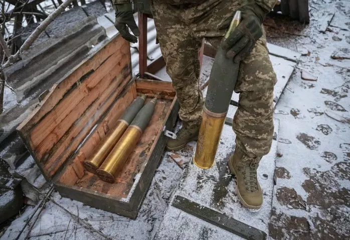 a ukrainian serviceman of 80th separate galician air assault brigade prepares shells to fire a l119 howitzer towards russian troops amid russia s attack on ukraine at a position near bakhmut in donetsk region ukraine january 25 2024 photo reuters a ukrainian serviceman of 80th separate galician air assault brigade prepares shells to fire a l119 howitzer towards russian troops amid russia s attack on ukraine at a position near bakhmut in donetsk region ukraine january 25 2024 photo reuters