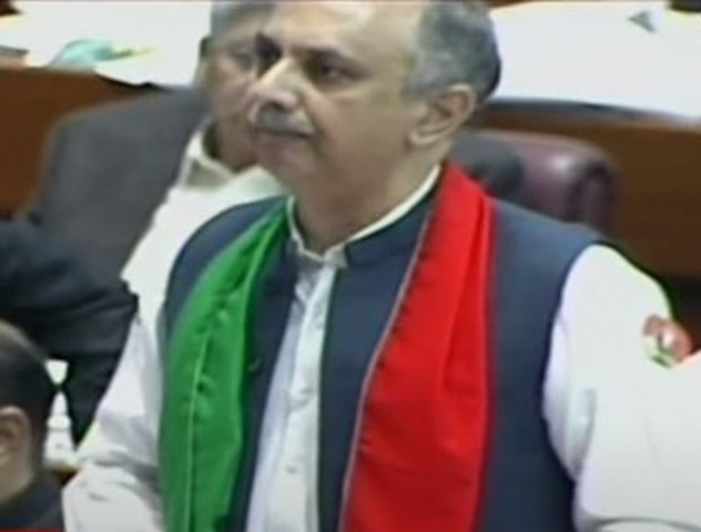 pti leader omar ayub khan addressing the national assembly on march 3 2024 screengrab pti leader omar ayub khan addressing the national assembly on march 3 2024 screengrab