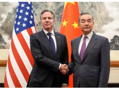 negative factors building in us china ties foreign minister wang tells blinken