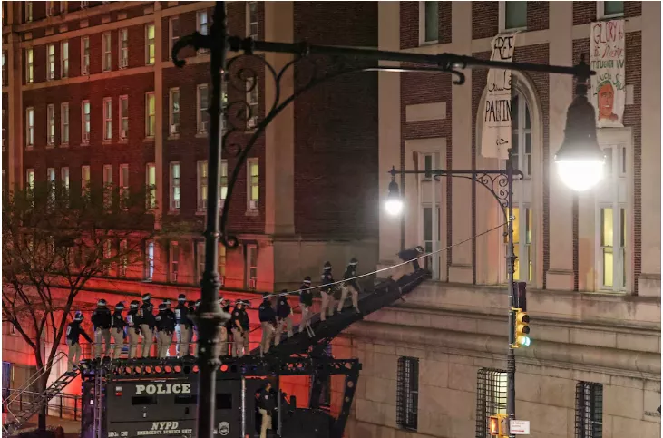 police arrest dozens of pro palestinian protesters at columbia university police arrest dozens of pro palestinian protesters at columbia university
