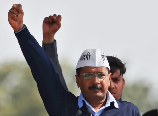 arvind kejriwal chief of aam aadmi common man party aap shouts slogans after taking the oath as the new chief minister of delhi during a swearing in ceremony at ramlila ground in new delhi february 14 2015 reuters anindito mukherjee file photo arvind kejriwal chief of aam aadmi common man party aap shouts slogans after taking the oath as the new chief minister of delhi during a swearing in ceremony at ramlila ground in new delhi february 14 2015 reuters anindito mukherjee file photo