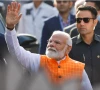 india s prime minister narendra modi waves on the day he votes during the third phase of the general election in ahmedabad india may 7 2024 reuters adnan abidi file phot