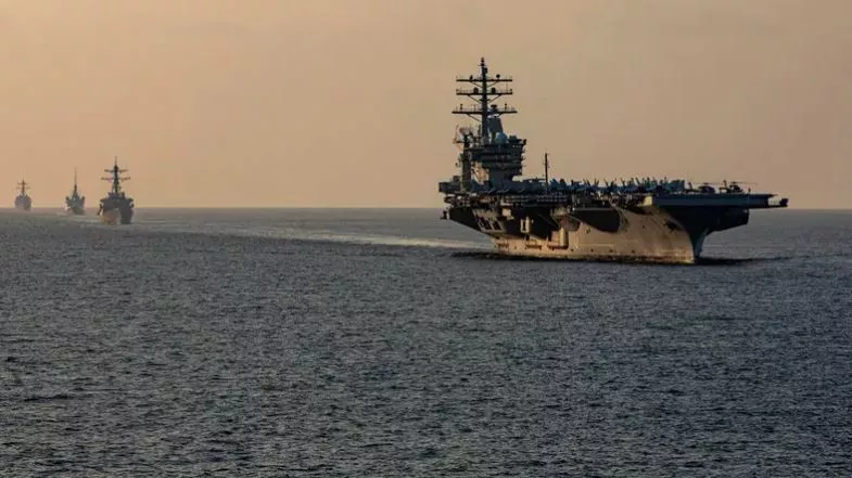 yemen s houthis attack us aircraft carrier eisenhower in red sea yemen s houthis attack us aircraft carrier eisenhower in red sea