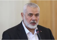 palestinian group hamas top leader ismail haniyeh speaks during a press conference in tehran iran march 26 2024 majid asgaripour wana west asia news agency via reuters file photo