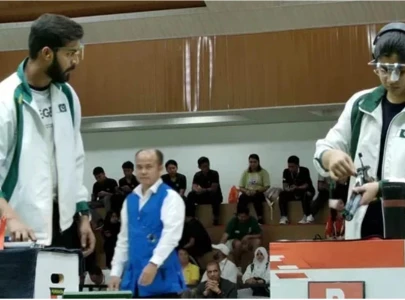 paris 2024 olympics pakistani shooters fall short in 10m air pistol