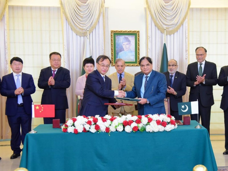chashma 5 project was originally planned to start a couple of years ago and prime minister shehbaz sharif expressed thanks to the chinese side for not rescheduling costs despite the long delay photo pid