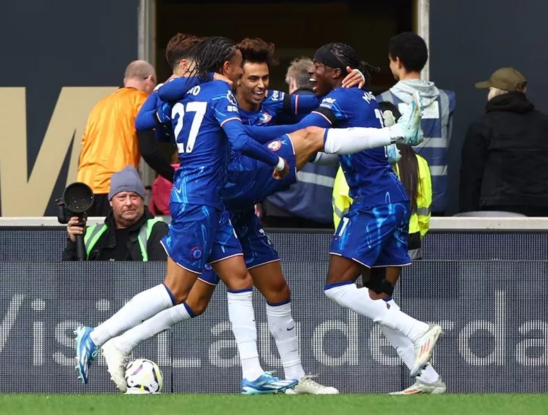 chelsea secure first league points with madueke s hat trick against wolves chelsea secure first league points with madueke s hat trick against wolves