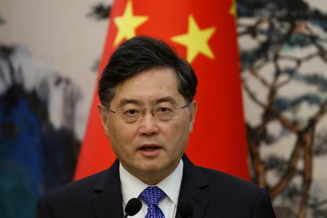 chinese foreign minister qin gang attends a press conference in beijing china may 23 2023 photo reuters