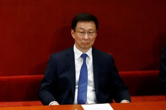 chinese vice premier han zheng attends the closing session of the chinese people s political consultative conference cppcc at the great hall of the people in beijing china may 27 2020 photo reuters