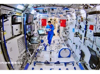 chinese astronauts enter space station s lab module