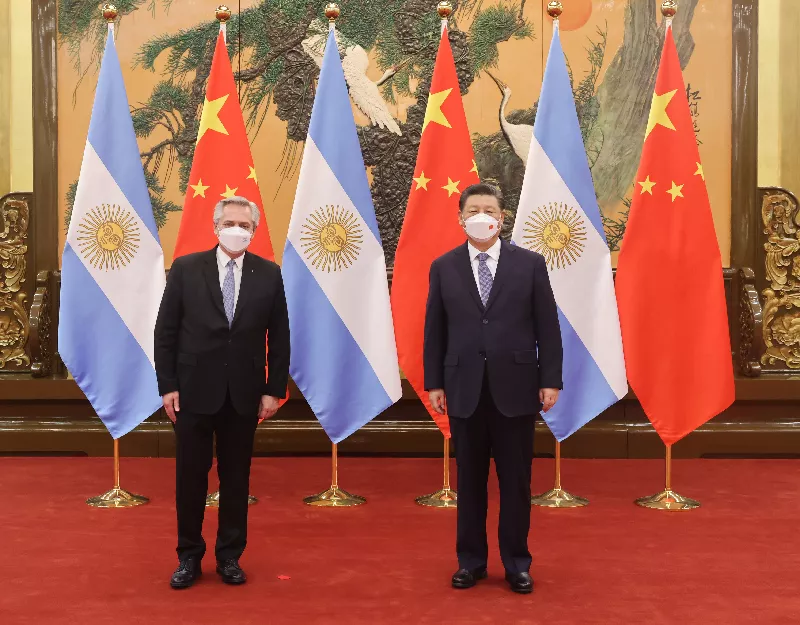 presidents xi jinping and alberto fernandez met on the sidelines of the beijing 2022 winter olympics photo xinhua presidents xi jinping and alberto fernandez met on the sidelines of the beijing 2022 winter olympics photo xinhua