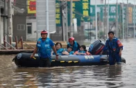 rescue team personnel wade in a flooded road as they evacuate residents following heavy rains in zhuozhou in northern china s hebei province on august 2 2023 the death toll from floods in northern china s hebei province has risen to 29 state media reported on august 11 2023 after record breaking rains pummelled the region in recent weeks photo afp rescue team personnel wade in a flooded road as they evacuate residents following heavy rains in zhuozhou in northern china s hebei province on august 2 2023 the death toll from floods in northern china s hebei province has risen to 29 state media reported on august 11 2023 after record breaking rains pummelled the region in recent weeks photo afp
