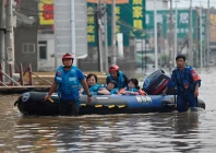 rescue team personnel wade in a flooded road as they evacuate residents following heavy rains in zhuozhou in northern china s hebei province on august 2 2023 the death toll from floods in northern china s hebei province has risen to 29 state media reported on august 11 2023 after record breaking rains pummelled the region in recent weeks photo afp rescue team personnel wade in a flooded road as they evacuate residents following heavy rains in zhuozhou in northern china s hebei province on august 2 2023 the death toll from floods in northern china s hebei province has risen to 29 state media reported on august 11 2023 after record breaking rains pummelled the region in recent weeks photo afp