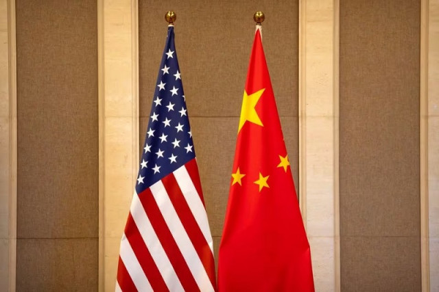 us and chinese flags are set up at the diaoyutai state guesthouse in beijing china saturday july 8 2023 photo reuters us and chinese flags are set up at the diaoyutai state guesthouse in beijing china saturday july 8 2023 photo reuters