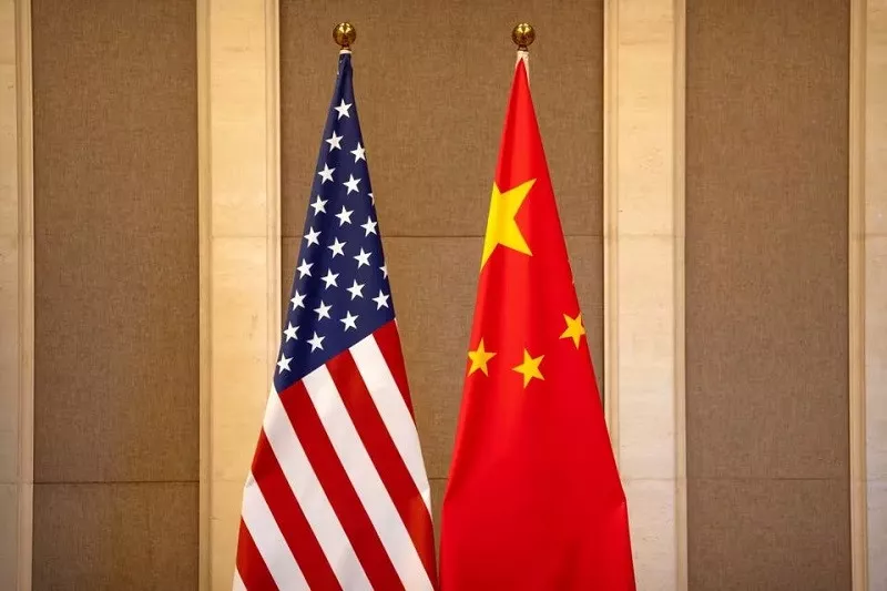 us and chinese flags are set up at the diaoyutai state guesthouse in beijing china saturday july 8 2023 photo reuters us and chinese flags are set up at the diaoyutai state guesthouse in beijing china saturday july 8 2023 photo reuters