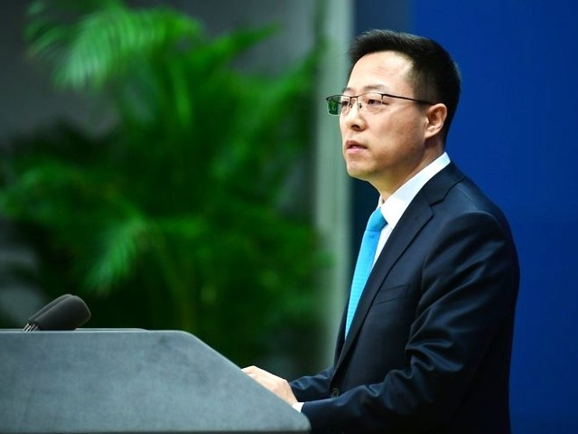 chinese foreign ministry spokesperson zhao lijian addressing a press conference on march 29 2021 photo express