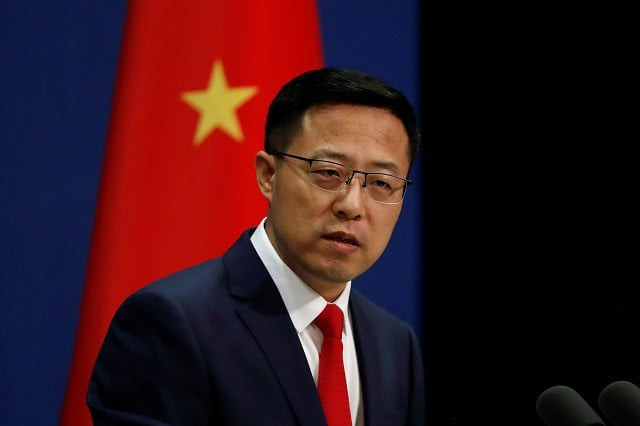 chinese foreign ministry spokesperson zhao lijian attends a news conference in beijing china september 10 2020 photo reuters file chinese foreign ministry spokesperson zhao lijian attends a news conference in beijing china september 10 2020 photo reuters file