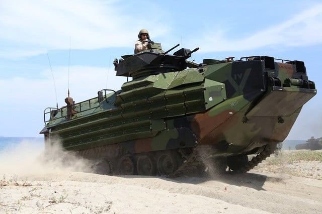 a us marines assault amphibious vehicle participates in a landing exercise as part of the philipines us balikatan 2019 in zambales province the philippines april 11 2019 photo xinhua a us marines assault amphibious vehicle participates in a landing exercise as part of the philipines us balikatan 2019 in zambales province the philippines april 11 2019 photo xinhua