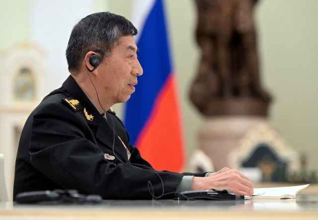 chinese defence minister li shangfu attends a meeting in moscow russia april 16 2023 photo reuters chinese defence minister li shangfu attends a meeting in moscow russia april 16 2023 photo reuters