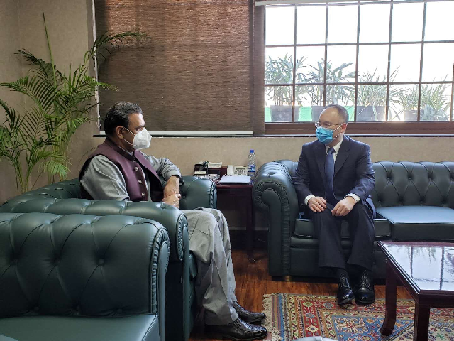 chinese ambassador to pakistan nong rong meets cpec authority chairman asim saleem bajwa photo twitter ambnong