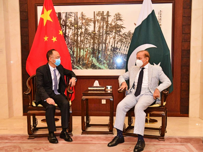 Shehbaz Sharif meets Chinese, British envoys in Islamabad