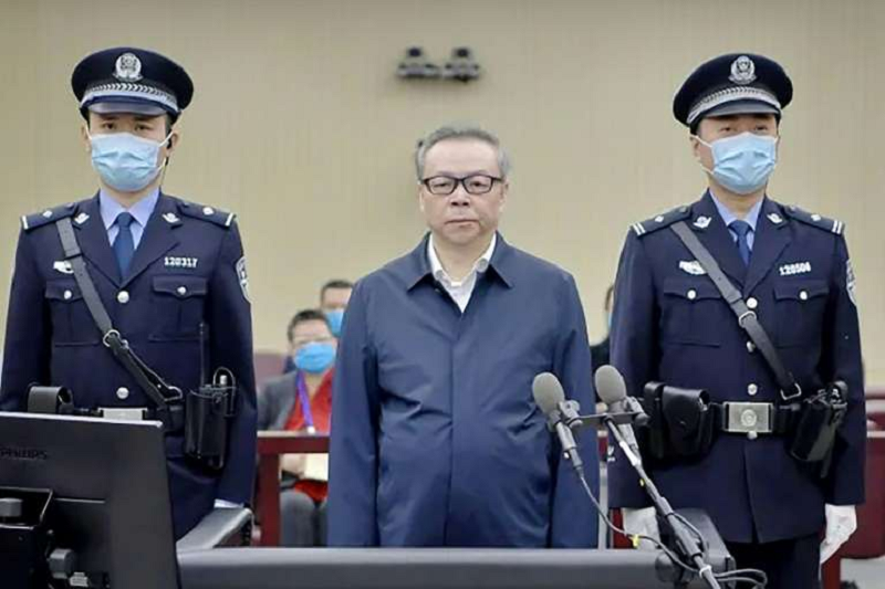 lai xiaomin at his trial in august in tianjin in northern china photo afp file