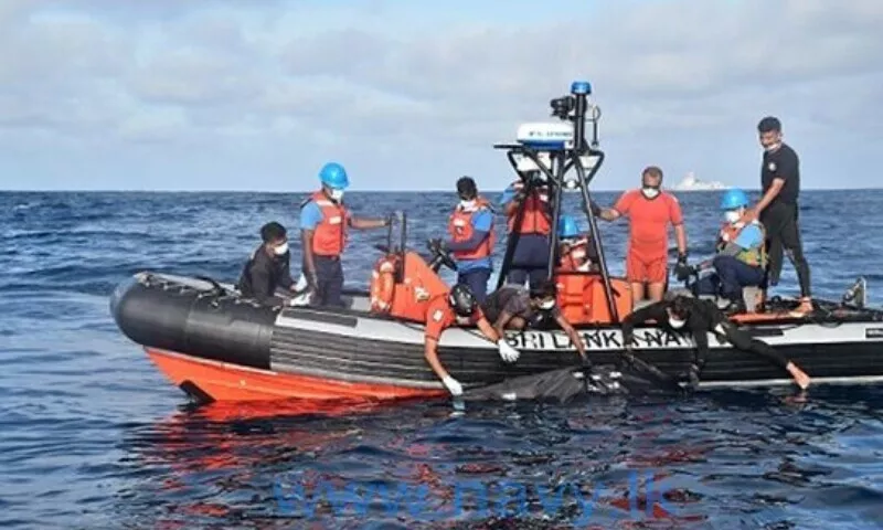 this image shows the sri lankan navy taking part in the search and rescue operation photo courtesy sri lanka navy twitter this image shows the sri lankan navy taking part in the search and rescue operation photo courtesy sri lanka navy twitter
