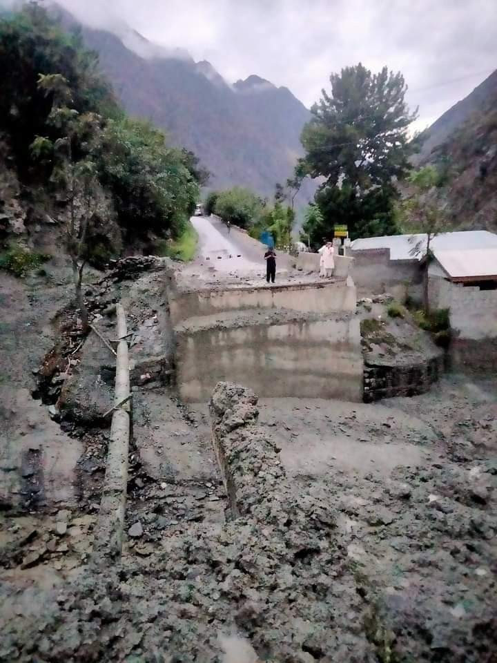 the flood also uprooted four giant poplar trees that had stood tall in the chitral fort for centuries besides causing damage to the fort itself photo express