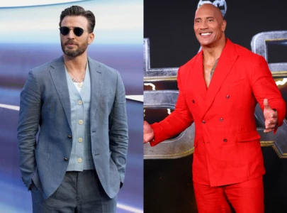 dwayne johnson and chris evans team up to save christmas