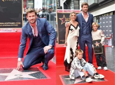chris hemsworth celebrates walk of fame star with family amid alzheimer s concerns