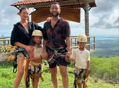 chrissy teigen shares fun ziplining adventure with her and john legend s kids in mexico