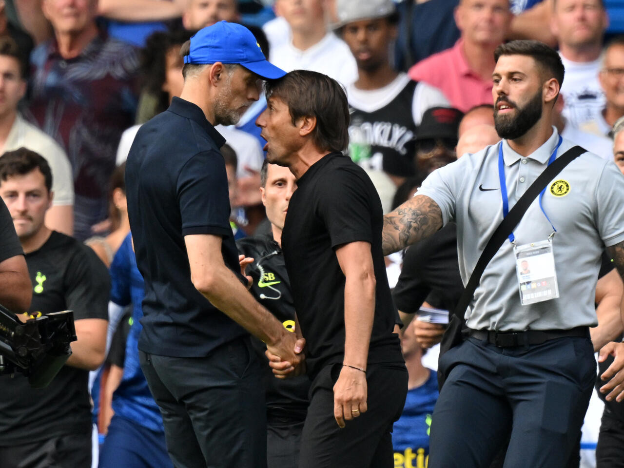 Photo of Tuchel and Conte charged after Battle of the Bridge