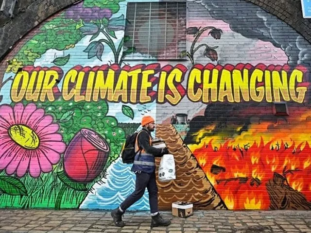 artists painted this mural on a wall near the scottish events centre in glasgow scotland which will be hosting the cop26 un climate summit in november photo afp artists painted this mural on a wall near the scottish events centre in glasgow scotland which will be hosting the cop26 un climate summit in november photo afp