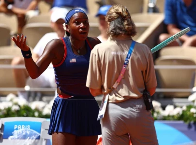 olympic heartbreak coco gauff single dream dashed by disputed umpire decision olympic heartbreak coco gauff single dream dashed by disputed umpire decision