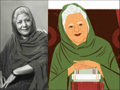 google doodle pays homage to bano qudsia on her 92nd birth anniversary google doodle pays homage to bano qudsia on her 92nd birth anniversary