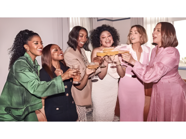from left ren e elise goldsberry quinta brunson ego nwodim michelle buteau kristen wiig and maya rudolph were photographed april 20 at the georgian hotel in santa monica artistic fashion director alison edmond photo beau grealy