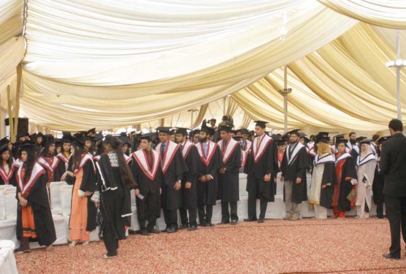 bahria university convocation old and fresh graduates line up for degrees