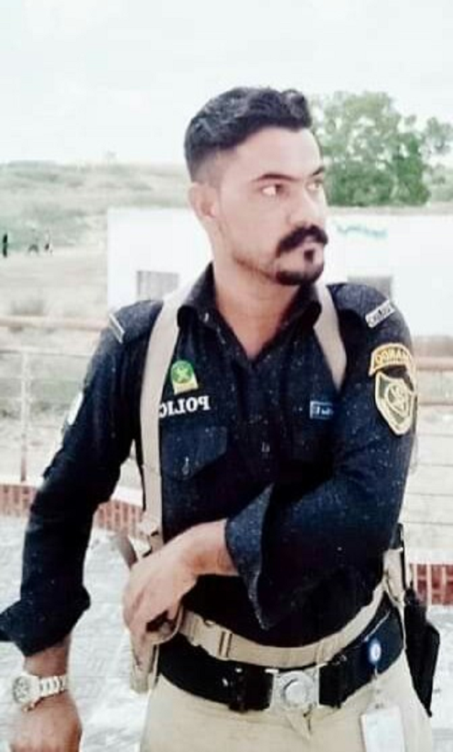 arif khan is the sixth police official shot dead in a series of targeted attacks in the provincial capital in recent months photo express file