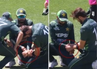 watch team spirit as babar eases shaheen s pain after thumb hit