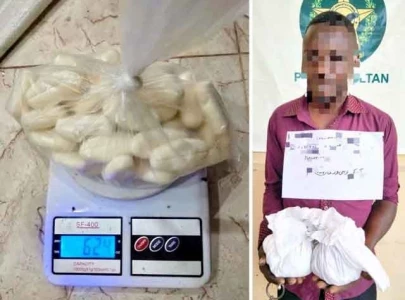 48 cocaine capsules found in foreign national s stomach at multan airport