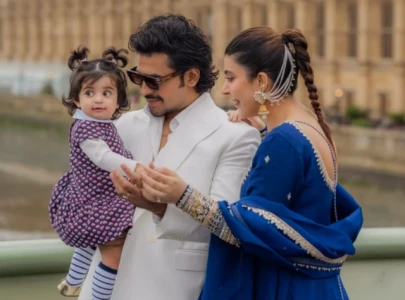 urwa hocane and farhan saeed share first glimpse of daughter photos go viral