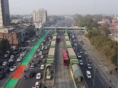 green marked bike lanes introduced in lahore