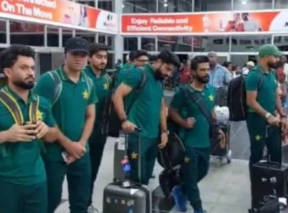 pakistan cricket team reach zimbabwe for white ball series