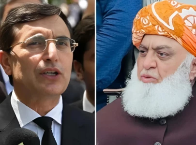 pti chairman barrister gohar congratulates maulana fazlur rehman on re election