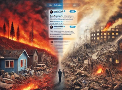 california wildfires vs gaza siege selective empathy or irony of karma