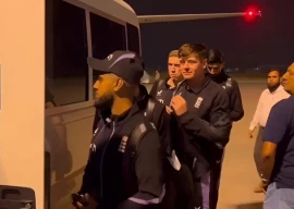 england cricket team lands in multan for test series