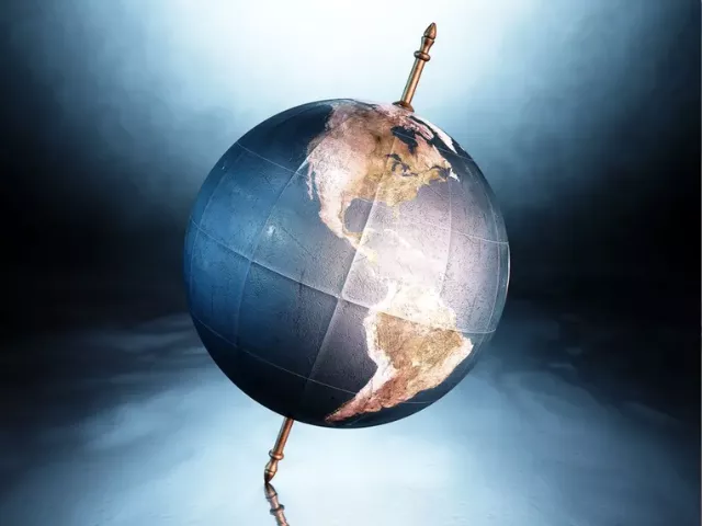 human impact causes 31 5 inch shift in earth s axis