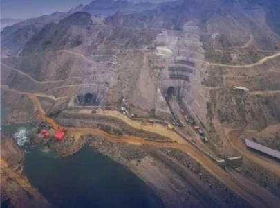 swat river diverted as construction of pakistan s tallest dam hits 35 mark