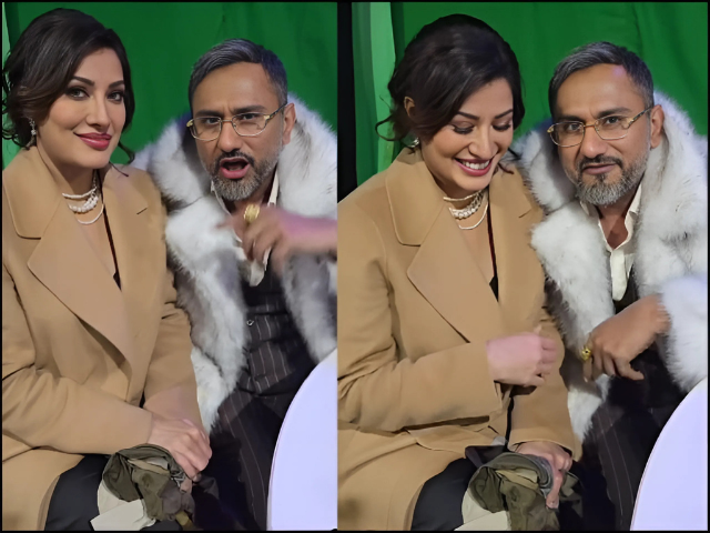 mehwish hayat and honey singh tease new song collaboration